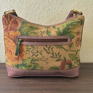 Floral Tapestry Shoulder Bag